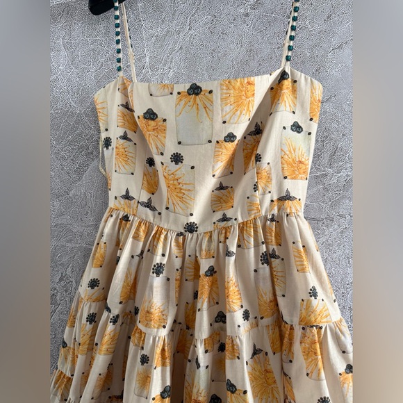 Agua by Agua Bendita Lima Bisuteria Mini Dress Hand-Embroidered - Picture 12 of 12